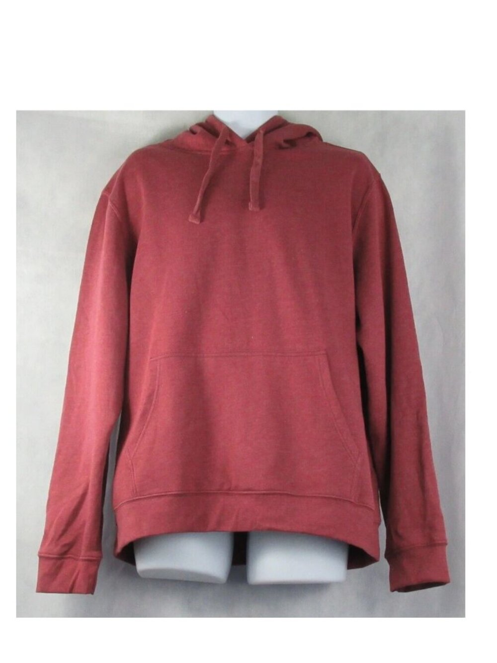 And Now This Men's Cotton Blend Fleece Hoodie, Burgundy Red, Large